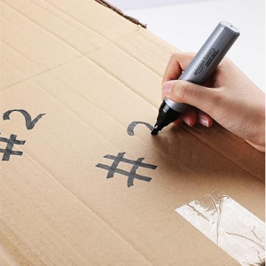 Amazon Basics Large Chisel Tip Permanent Markers, Black, 12-Pack @ Woot