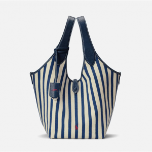 Polo Ralph Lauren 条纹帆布托特包