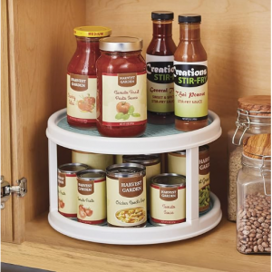 Copco Non-Skid 2 Tier Pantry Cabinet Lazy Susan Turntable, 12-Inch @ Amazon