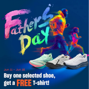 ANTA Sports Father’s Day Sale - Buy One Selected Shoe, Get a Free T-Shirt