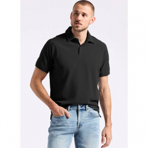Buffalo David Bitton Kindell Men's Short-Sleeve Piqué Polo, Black - BM24608