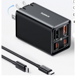 Walmart - Baseus USB C 充电器 65W 4 端口 GaN6，直降$60
