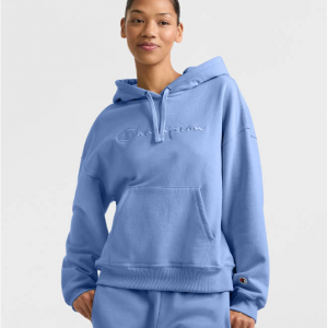 Champion Powerblend Hoodie, Relaxed, Full Embroidered Script Logo
