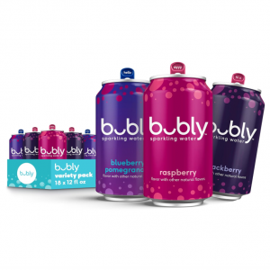 Bubly 零卡零糖果味汽泡水 3款口味 18罐装 @ Amazon