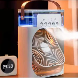 3 In 1 Fan AIr Conditioner Household Small Air Cooler LED Night Light Portable Air Adjustment Fan