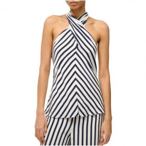 Staud Dawn 条纹无袖上衣
