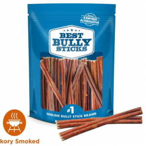 6-Inch Hickory Smoked Bully Sticks 3 pack