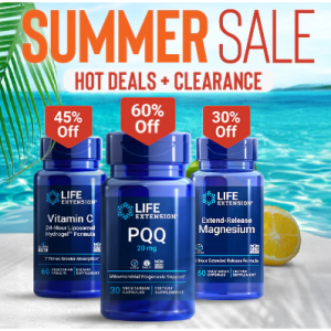 Summer Sale: Up to 60% Off Supplements @ Life Extension