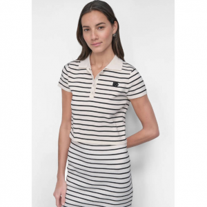 DKNY 短款条纹针织衫