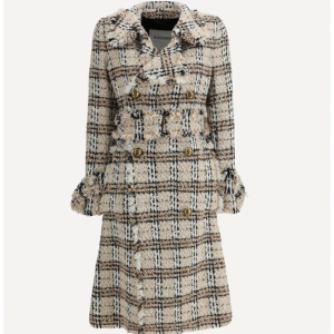 BURBERRY Check bouclé Coat