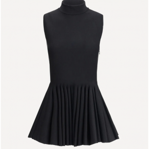 ALAÏA Wool blend godet Top