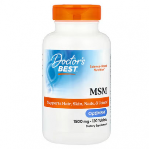 Doctor's Best, 含 OptiMSM 的 MSM，1500 毫克，120 片