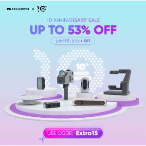 3DMakerpro 10th Anniversary Sale: Up to 53% OFF @3DMakerpro