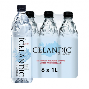 Icelandic Glacial 天然泉碱性水 1L 6瓶 @ Amazon