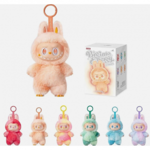 LAFUFU LABUBU 拉布布搪膠臉毛絨公仔掛件，3代盲盒公仔 @ eBay US