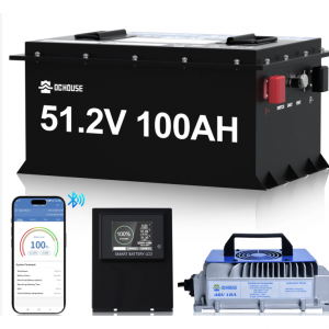 $330 off 48V 100Ah LiFePO4 Lithium Golf Cart Battery & Charger（ 3 years warranty）@	DC HOUSE