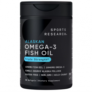 Sports Research 三倍强效鱼油 1250mg 90粒 @ Amazon