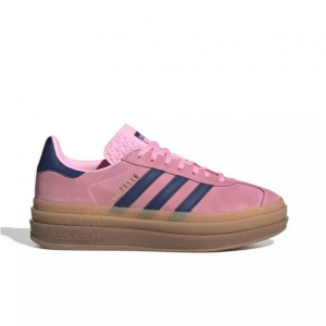 adidas Originals Gazelle Bold "Pink Glow/Victory Blue/Gum" 女士板鞋
