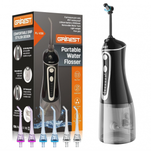 Grinest 便携式水牙线 7种清洁模式 6个替换头 @ Amazon