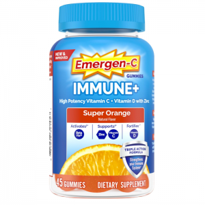 Emergen-C Immune+ Immune Gummies, Super Orange Flavor - 45 Count @ Amazon