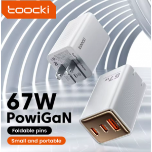 Toocki 67 ワット GaN 充電器米国プラグ PD 65 ワット急速充電 Macbook タブレット iPhone 16 15 14 13 12 Pro Max Smasung S24 S