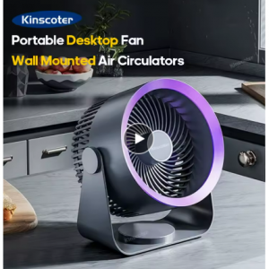 KINSCOTER 多機能電動ファンサーキュレーターワイヤレスポータブル家庭用静音換気扇デスクトップ壁天井ファン空気クーラー