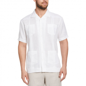 100% 亚麻经典瓜亚贝拉衬衫 - 短袖