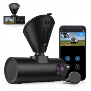RAVPower - 2K/1080P 双摄像头行车记录仪（带车载充电器），直降$70 