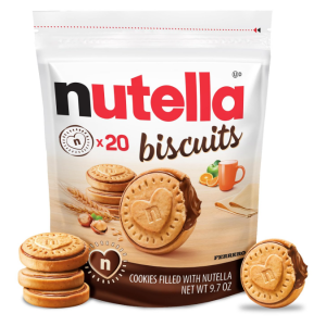 Nutella Biscuits, 20 Count Cookies, Hazelnut Spread with Cocoa, Kids Snacks, 9.7 oz​ @ Amazon
