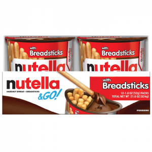 Nutella and Go 榛子口味巧克力酱+手指饼干 12杯 @ Amazon