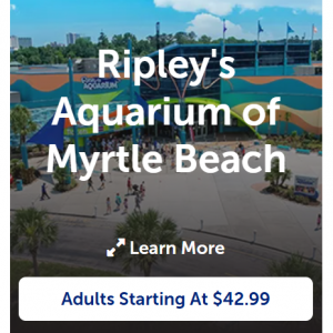 Ripley's Myrtle Beach - 默特尔比奇里普利水族馆，现价$42.99 