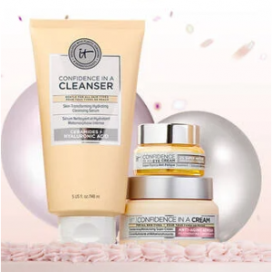 IT Cosmetics官网自信护肤系列限时热卖 收面霜眼霜洁面等