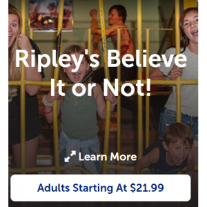 Ripley's Believe It or Not! from $21.99 @Ripley's Ocean City