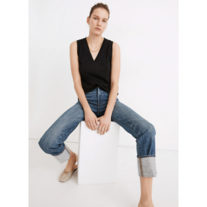 Whisper 棉质 V 领背心