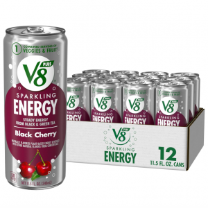 V8 +Energy 樱桃气泡能量饮料 11.5oz 12瓶 @ Amazon