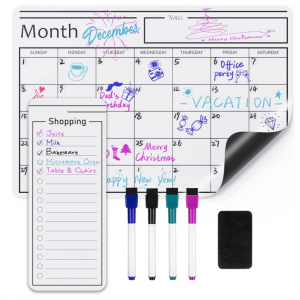 Amazon Basics 磁吸日程表 12" x 17" @ Amazon
