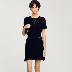 迷你针织连衣裙