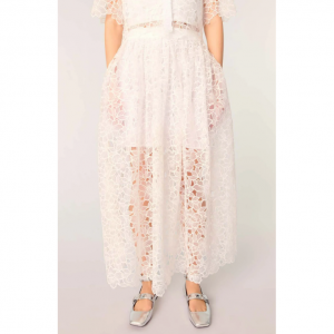 花卉蕾丝半截长裙