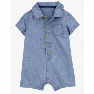 婴儿短袖polo连体衣