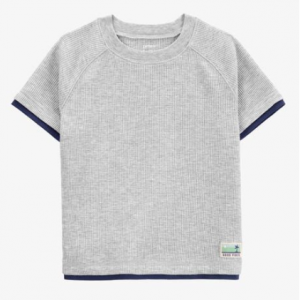 幼儿短袖华夫格针织 短袖T 恤