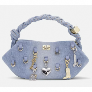Ganni Small Washed Denim Bou Bag