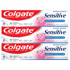 Colgate 敏感牙齿全效牙膏 6oz 3支 @ Amazon