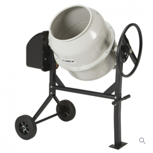 Klutch 电动水泥搅拌机,4 立方英尺滚筒,2/3 马力,120V 电动机