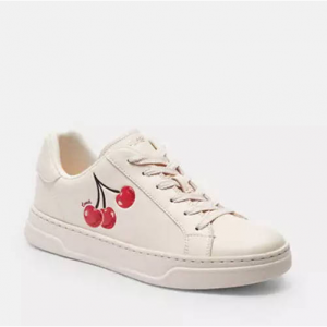 Coach High Line Sneaker With Cherry Print