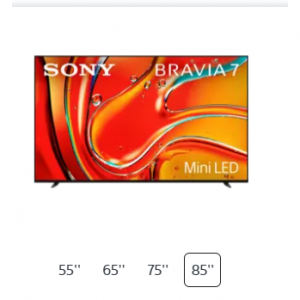 Sony - 索尼 BRAVIA 9 85 英寸 Mini LED QLED 4K HDR Google TV ，直降$1500