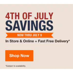 Home Depot 精选家电、工具、户外动力设备、烤架、庭院家具等独立日热卖 