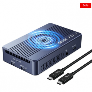 Acasis - 兼容Thunderbolt 4/3的Acasis 40Gbps M.2 NVMe 2 Bay RAID SSD硬盘盒，直降$50