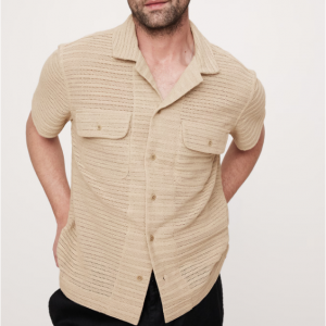 Herringbone Jacquard Resort Shirt