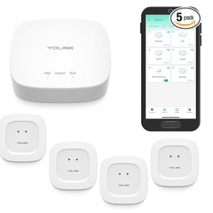 Amazon - YoLink 智能家居入门套件：集线器和漏水传感器 4 件套，7.1折