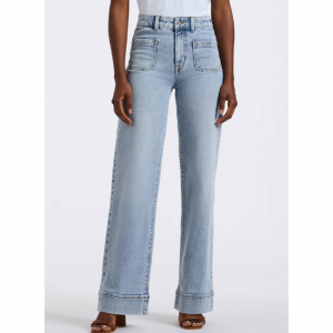 Buffalo David Bitton Addie 女士高腰阔腿牛仔裤